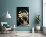 Floral Fantasy Glass Wall Art