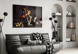 Female Clown Glass Wall Art.