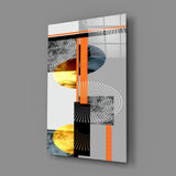 Abstract Glass Wall Art.