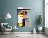 Abstract Glass Wall Art.