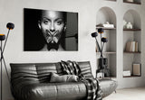 Butterfly Woman Glass Wall Art.