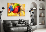 Parrot Glass Wall Art