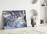 Abstract Glass Wall Art.