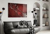 Abstract Glass Wall Art.