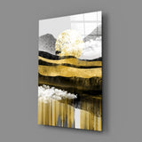 Abstract Glass Wall Art.