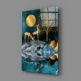 Deers Glass Wall Art.