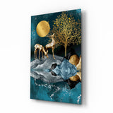 Deers Glass Wall Art.