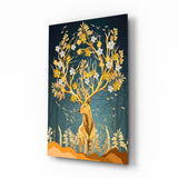 Deer Glass Wall Art.