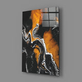 Abstract Glass Wall Art.