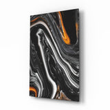 Abstract Glass Wall Art.