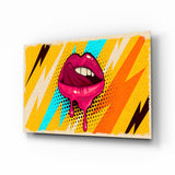 Lip Glass Wall Art.