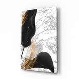 Leaves Glass Wall Art.