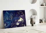 Abstract Depth Glass Wall Art.