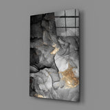 Abstract Depth Glass Wall Art.