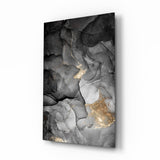 Abstract Depth Glass Wall Art.