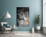 Abstract Depth Glass Wall Art.