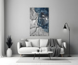 Abstract Depth Glass Wall Art.