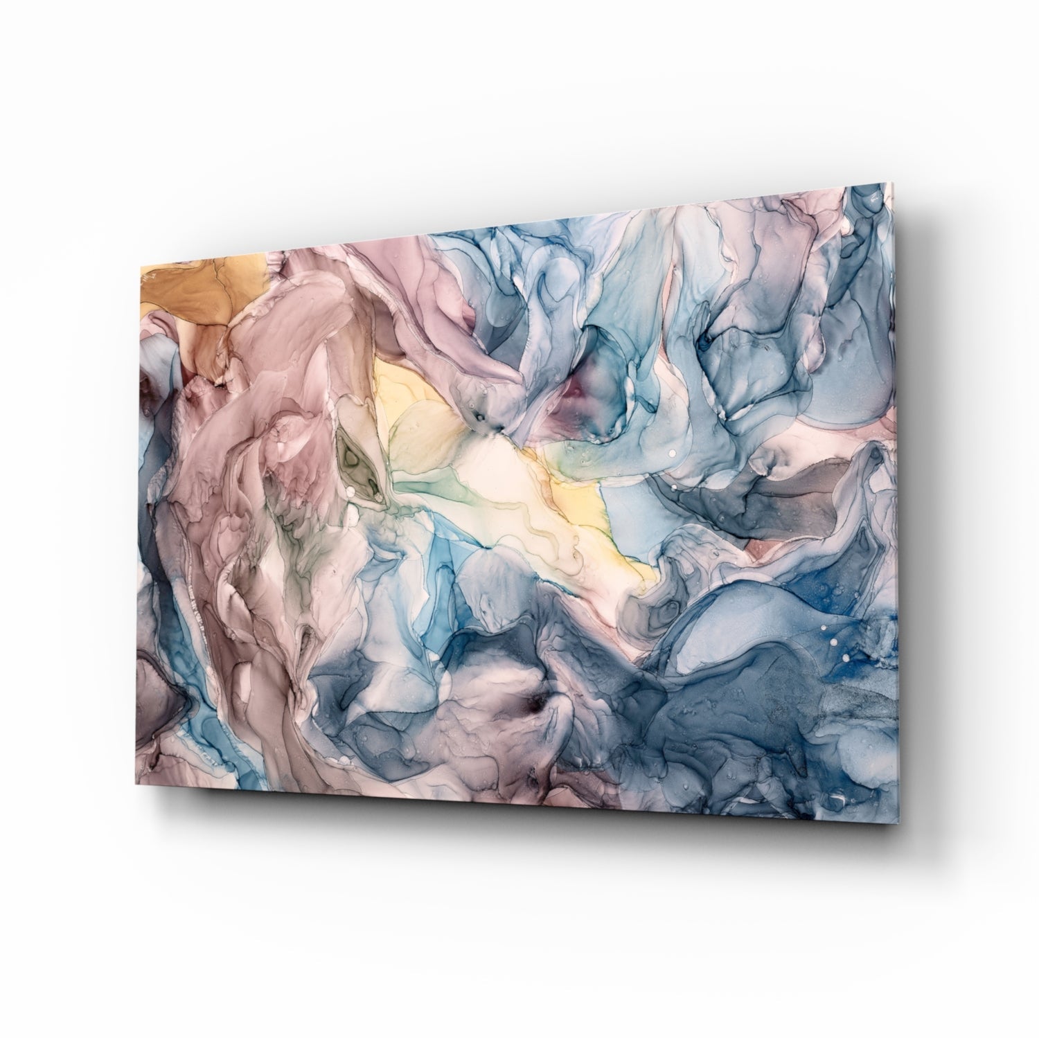 Abstract Depth Glass Wall Art.
