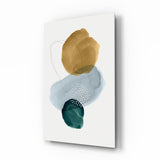 Abstract Shapes Glass Wall Art.