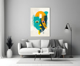 Illustration Glass Wall Art.