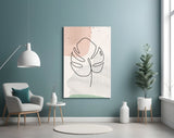 Abstract Shapes Glass Wall Art.