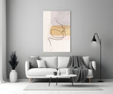 Abstract Shapes Glass Wall Art