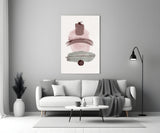Abstract Shapes Glass Wall Art.