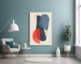 Abstract Shapes Glass Wall Art.