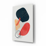 Abstract Shapes Glass Wall Art.