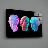 Statues Glass Wall Art.