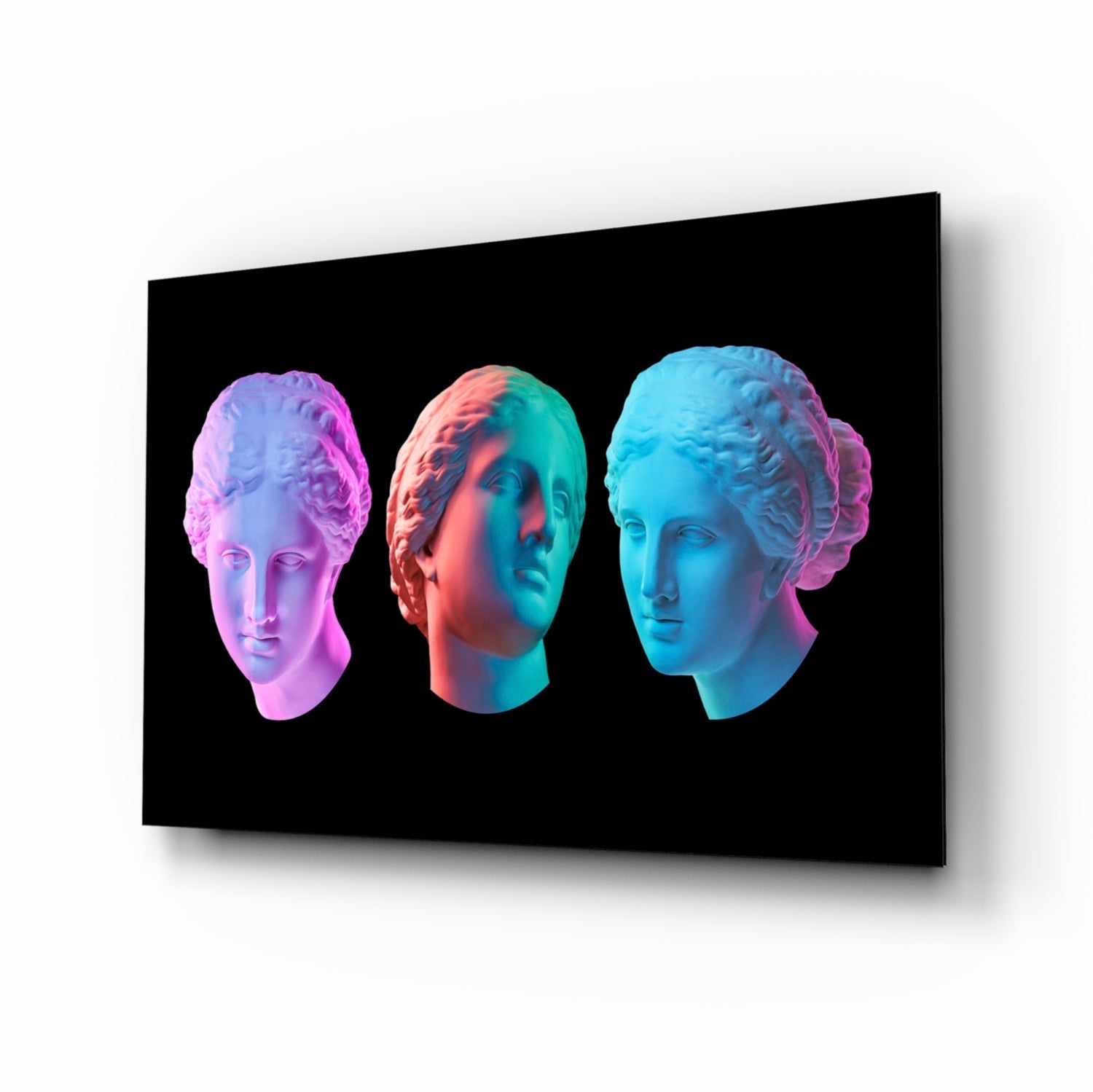 Statues Glass Wall Art.