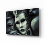 Mask Glass Wall Art.