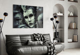 Mask Glass Wall Art.