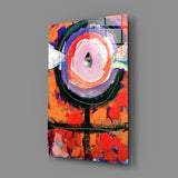 Abstract Glass Wall Art.