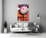 Abstract Glass Wall Art.