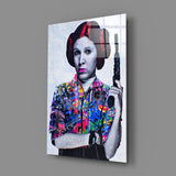 Princess Leia Glass Wall Art.