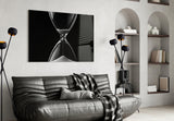 Hourglass Glass Wall Art.