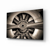 Propeller Glass Wall Art.
