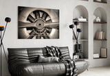 Propeller Glass Wall Art.