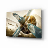Airplane Glass Wall Art.