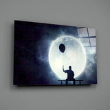Balloon Thoughts Glass Wall Art.