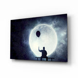 Balloon Thoughts Glass Wall Art.