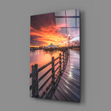 Bridge of Love Glass Wall Art.
