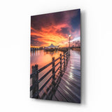 Bridge of Love Glass Wall Art.