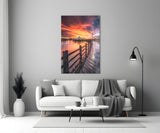 Bridge of Love Glass Wall Art.