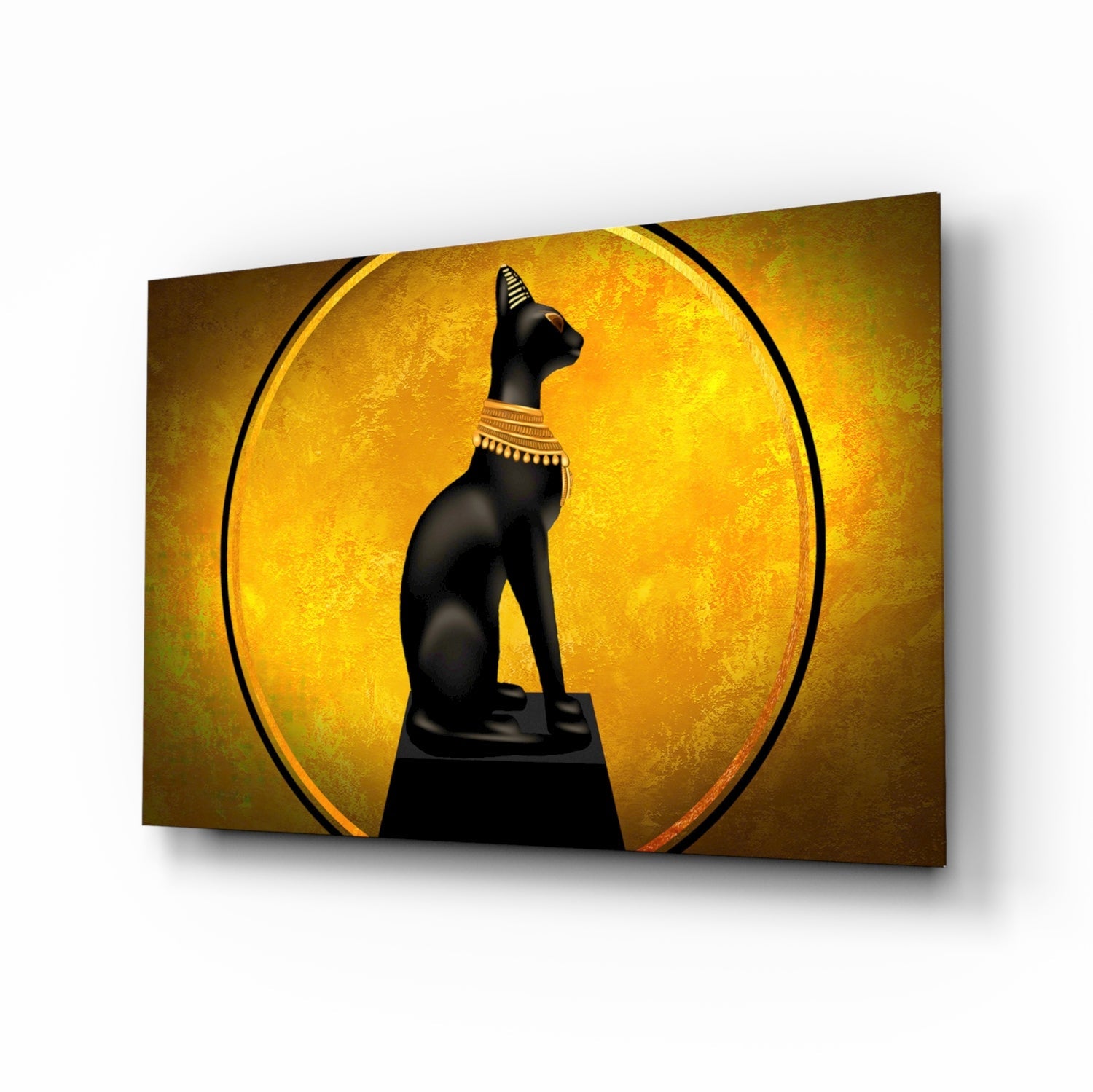 Cat Glass Wall Art.