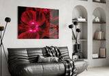 Malvales Flower Glass Wall Art.