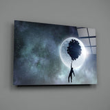 Hot Air Balloons Glass Wall Art.
