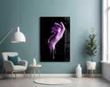 Hand Glass Wall Art.