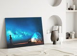 Starry Night Glass Wall Art.